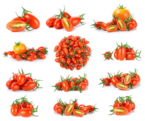 Fresh tomato isolated on the white background