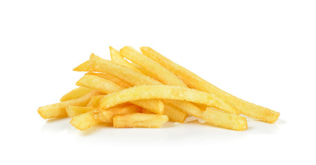 French fries isolated on the white background