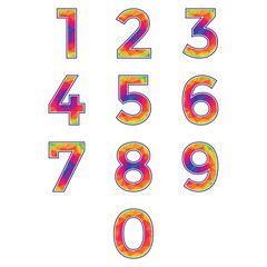 Signs & Symbols: Polygon number set.