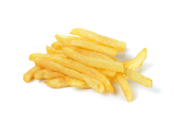 French fries isolated on the white background