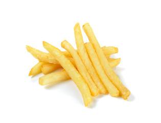 French fries isolated on the white background