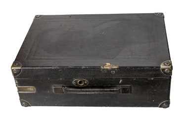 Vintage gramophone  chase isolated over white background