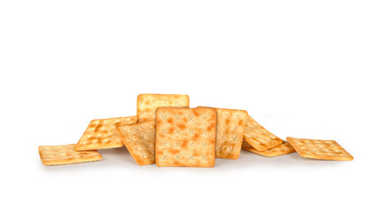 Cracker isolated on white