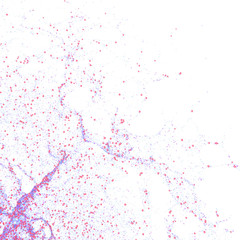 Abstract molecules design. Group of atoms forming molecule.
