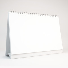 3d white blank calendar