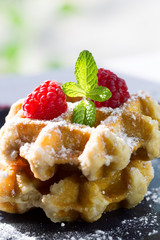 Delicious homemade waffles