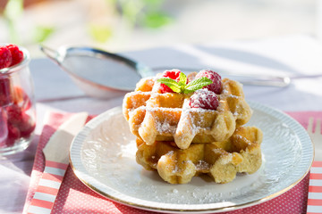 Delicious homemade waffles