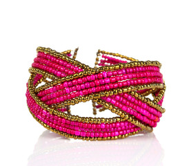 Bracelet plastic bijouterie isolated on white