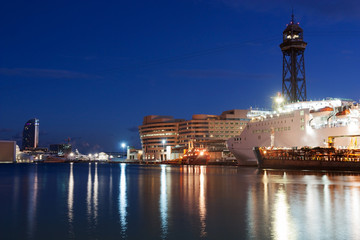 Naklejka premium night port