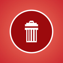 Recycle Bin, Dust Bin, Trash Can, Delete.  Icon
