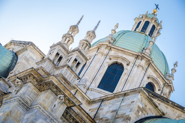 Cathedral in Como city, Lombardy, Italy 24.04.2015