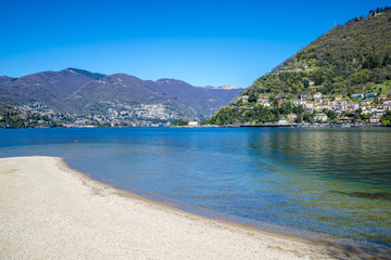 View of Lake Como in a Summer Day