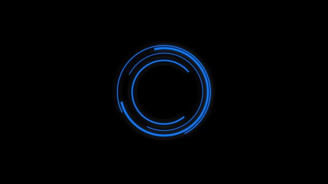 Buffering Icon, Rotierende Kreise