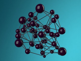 Abstract background molecule 