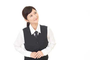 微笑むビジネスウーマン