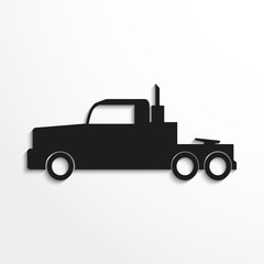 Truck. Vector icon.