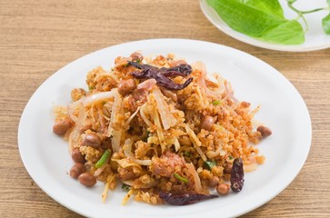 Thai Fermented Pork Salad with Crispy Curried Rice