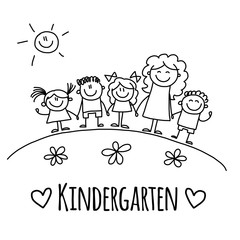 Image with Kindergarten or school kids