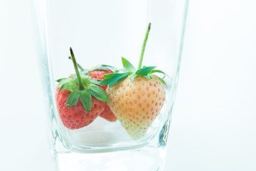 Strawberry isolated on white background cutout
