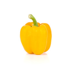 Sweet pepper,Yellow Sweet pepper on white background.
