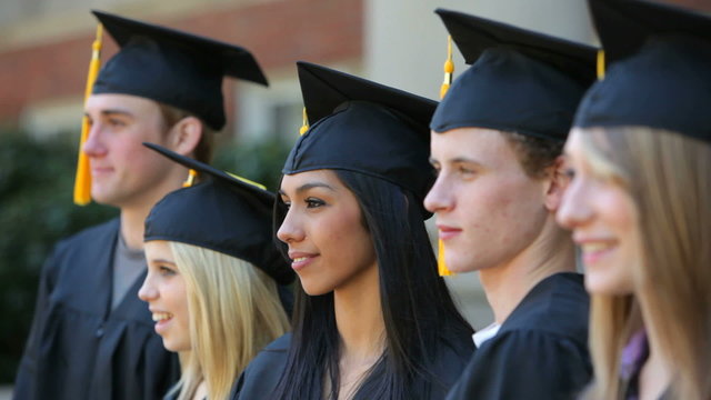 Graduates move tassels