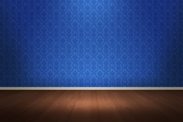 Blue Interior Room Backdrop
