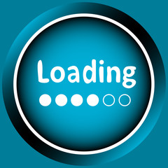Icon with loading and circles