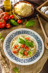 Couscous with pesto