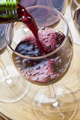 Red Wine Being Poured