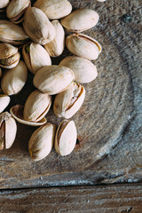 Pistachio nuts, free space for text