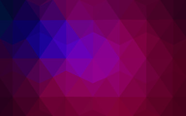 Fototapeta premium Multicolor dark pink, blue polygonal design pattern, which consist of triangles and gradient in origami style.