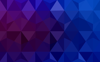 Obraz premium Multicolor dark pink, blue polygonal design pattern, which consist of triangles and gradient in origami style.