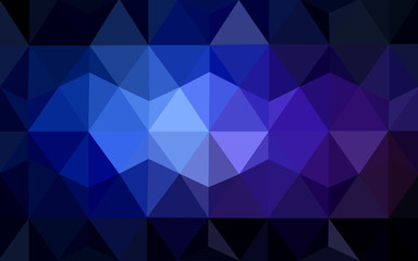Fototapeta premium Multicolor dark pink, blue polygonal design pattern, which consist of triangles and gradient in origami style.