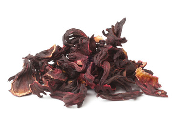 Dried hibiscus calyces