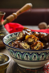 Nuts in grape's syrup, eastern delicacy churchkhela