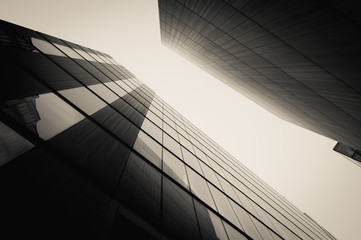 Business district in London
