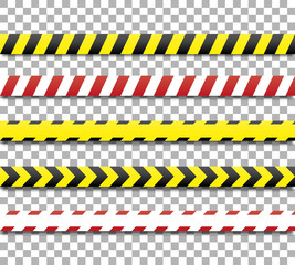 Police line and danger tape. Caution tape