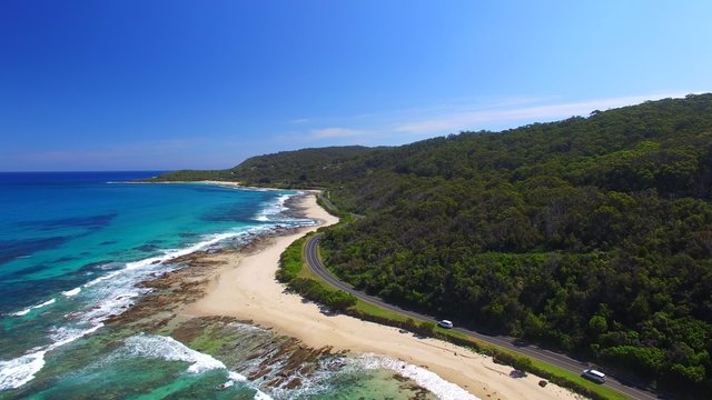 Bird's eye view of Great Ocean Road