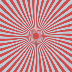 Rounded sun rays in red and grey colors, japan