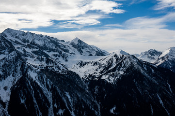 Fototapeta premium General view of the ski area Mayrhofen - Zillertal, Austria