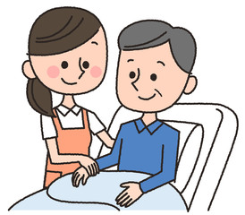 老人　ベッド　介護