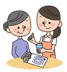 薬　シニア　介護