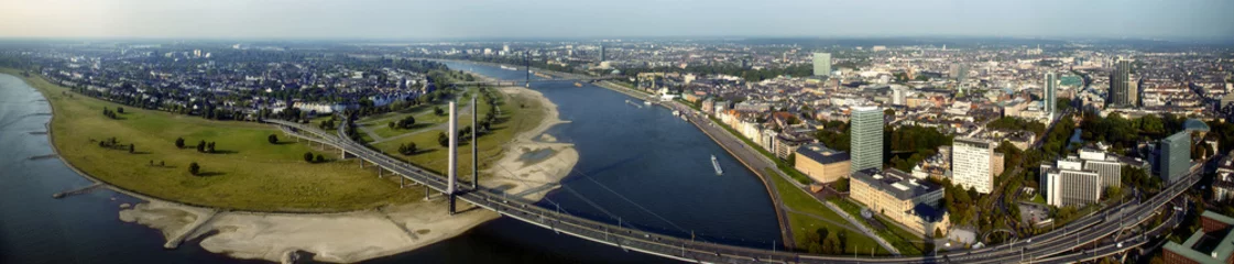 Fototapeten Düsseldorf Luftaufnahme Panorama © Blickfang