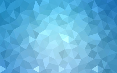 Fototapeta na wymiar Blue polygonal design pattern, which consist of triangles and gradient in origami style.