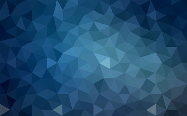 Fototapeta premium Blue polygonal design pattern, which consist of triangles and gradient in origami style.