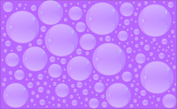 Bubbles of soap. Vector illustration