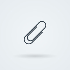 Vector paper clip icon.