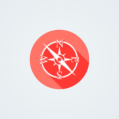 Fototapeta premium Vector compass icon.
