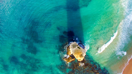 Bird eye view of the Great Ocean Road - Victoria, Australia