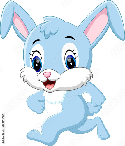 "illustration of cute rabbit cartoon" Stock image and royalty-free